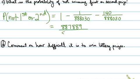 MDM4U - 3.5 Probabilities Using Combinations
