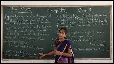 Class- 7 / Computer ( Working With Layers In Flash )