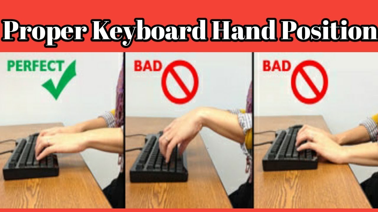 Hand Placement On Keyboard For Typing