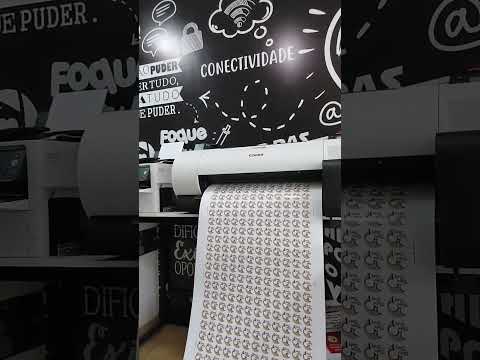 Imprimindo papel adesivo