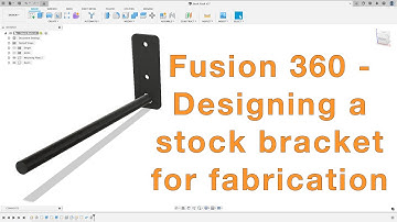 Fusion 360 - Designing a bracket to hold bar stock