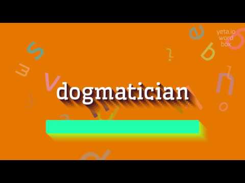 Video: Dogmatičar je loš?