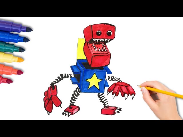 How to Draw BOXY BOO - Poppy Playtime 