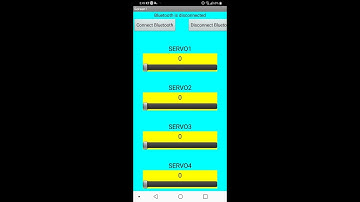 Arduino Robot arm control by android app robot arm apps1#shorts
