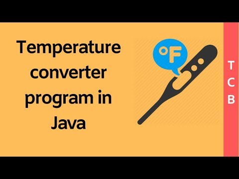 Java program for temperature conversion