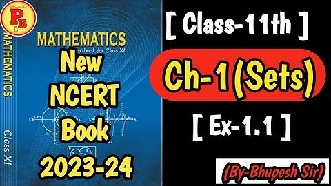 CH-1(SETS) || Ex-1.1 || FULL CONCEPT || CL-11TH || NCERT @ProblemsBeater
