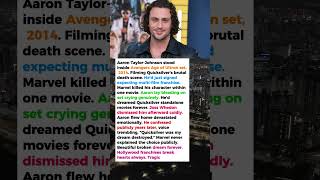 Aaron Taylor-Johnson Cried Filming Quicksilver's Death—Avengers Age of Ultron Broke Him