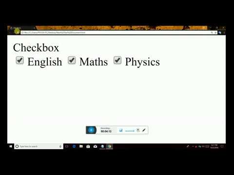 How to Creat  checkbox Html & dhtml
