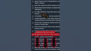 Warframe Task Checklist (Free Online Tool!) #warframe #gaming