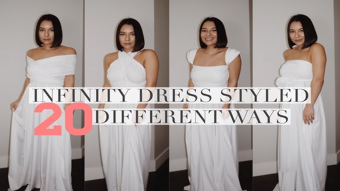 72styles Infinity Dress with Bandeau, Convertible Bridesmaid Dress, Long,  Plus Size, Multi-Way Dress, Twist Wrap Dress