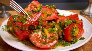 The most delicious tomato appetizer ever!  Magic salad  easy and fast!