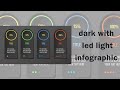 create dark with led light infographic presentation #infographic #powerpoint_tutorial