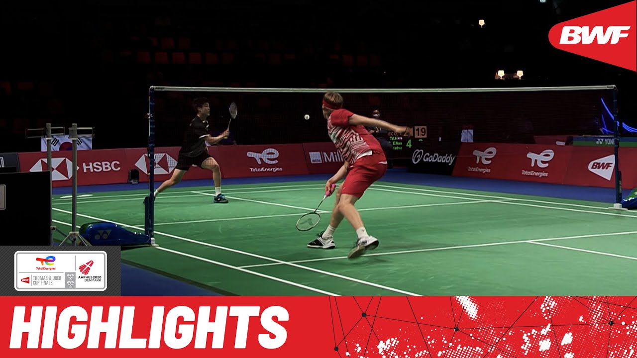 Denmark and Korea face-off aiming for a third straight win at the BWF Thomas Cup