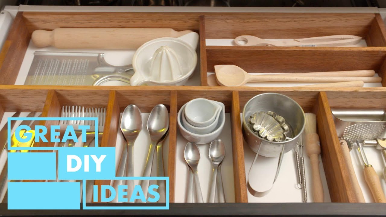 DIY Utensil Pull Out Kitchen Organizer