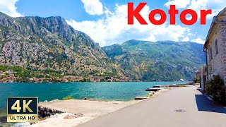 Kotor Montenegro 🇲🇪 4K Old Town and Beach Walking Tour 2022