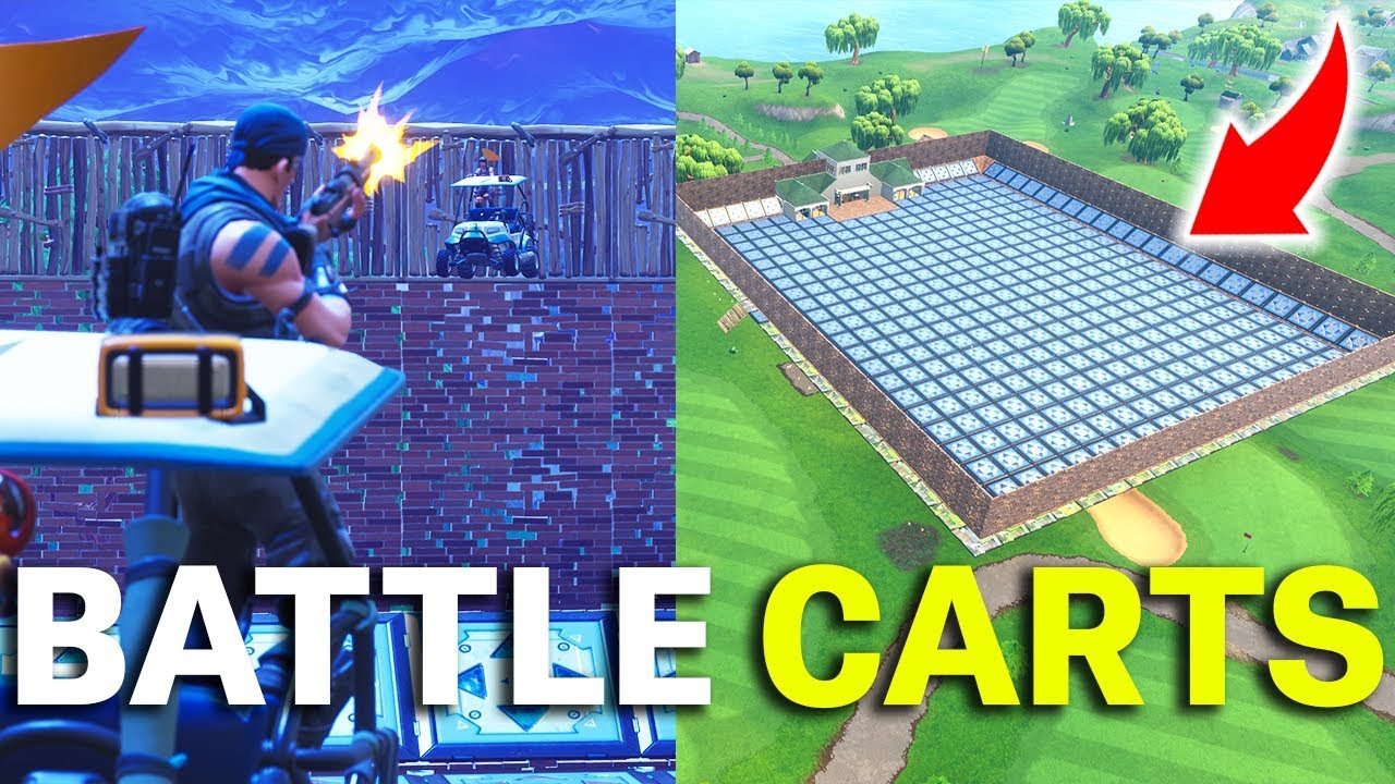 BIGGEST GOLF CART BATTLE ARENA in FORTNITE! Custom Game YouTube