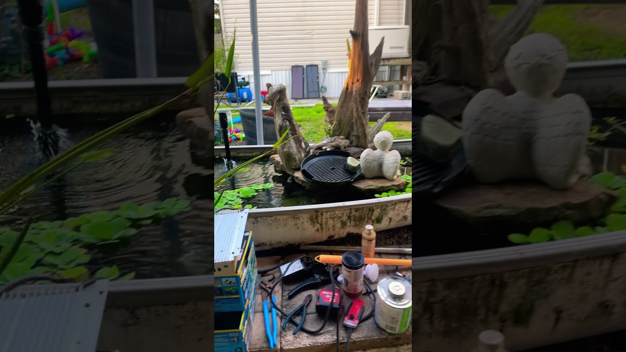 Under gravel filter pods. 