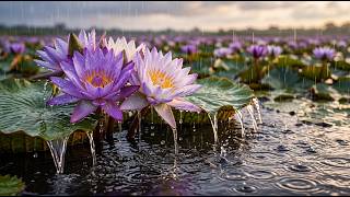 Gentle Rain on Water Lilies 🌧️ Calm Piano & Rain Sounds for Sleep, Study & Deep Relaxation screenshot 5