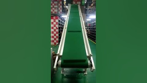 Efficient Inclined Belt Conveyor Solutions for Mezzanine Floors | Inclined belt conveyor systems