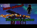 Null creates an insane parkour for me in bedwars (blockman go)