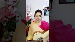 Video thumbnail of "Prithibi Onek Boro ~Love ~ Guitar Cover by Moumita Sarkar"