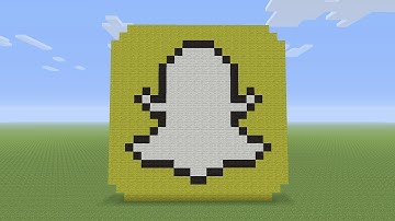 Minecraft Pixel Art - Snapchat Logo