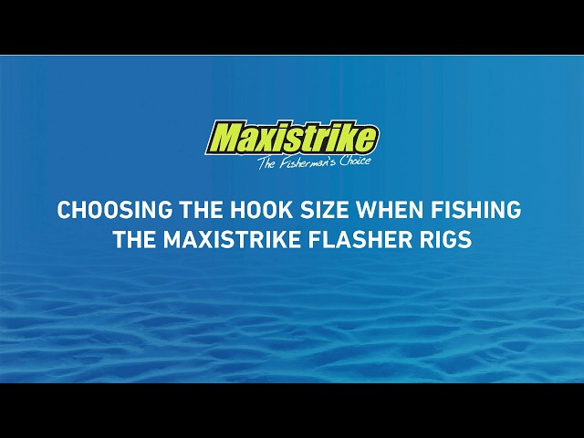 Choosing the hook size when fishing with Maxistrike Flasher Rigs