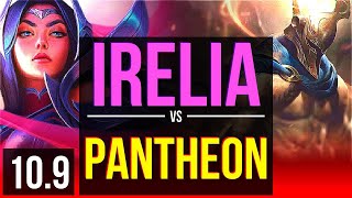 IRELIA vs PANTHEON (TOP) | 5 early solo kills | EUW Challenger | v10.9
