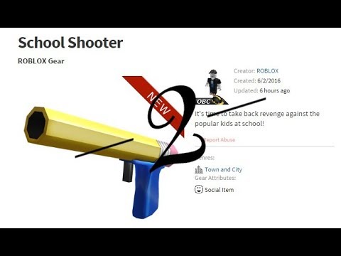 School Shooter Roblox Gear