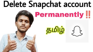 how to delete snapchat account permanently / how to deactivate snapchat account / tamil
