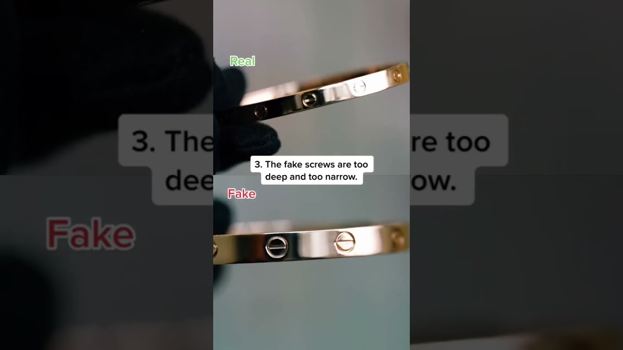 How To Spot A FAKE Cartier Love Bangle Fake Realvsfake Luxury Fashion Bracelet