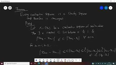 Contractive Sequences by Dr. Krishna M
