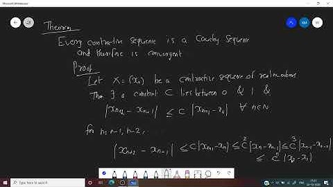 Contractive Sequences by Dr. Krishna M