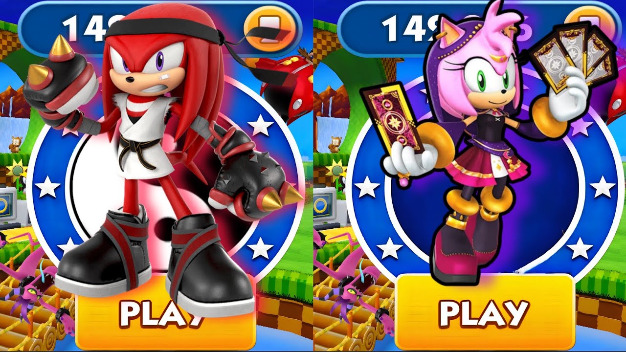 Sonic Dash - Karate Knuckles VS Fortune Teller Amy - Movie Sonic vs All ...