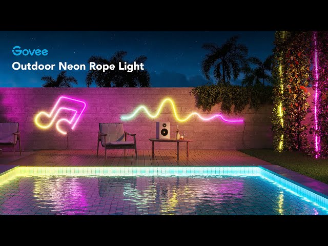 Illuminate your Yard in Colors with Govee Outdoor Neon Rope Light 