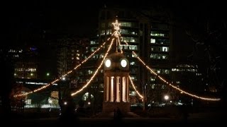 In 1973, kitchener's stately 1924 city hall was demolished for urban
renewal. 1995, the clock tower restored near park's east entrance,
becoming a...