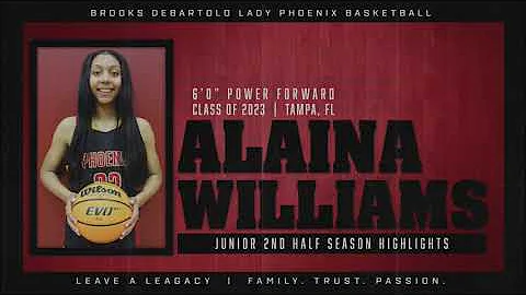 Alaina Williams c/o 2023 Second Half Season Highli...
