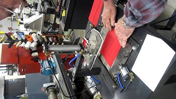 PSR Automated Components XL-75 Automatic Pocket Creasing Machine Demonstration