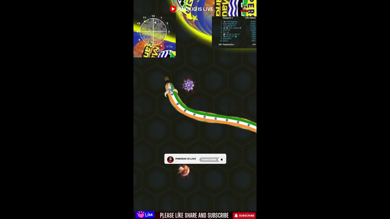 1 INSANE Game to Reach Rank 1 in Wormzilla.io Ep722 | Full Domination 🐍👑 | PINOKIO IS LIVE