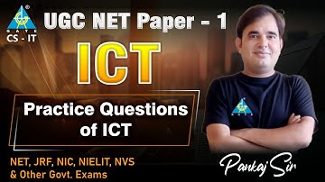 Practice Questions of ICT Part-2 | UGC NET Paper-1 | Pankaj Mishra Sir