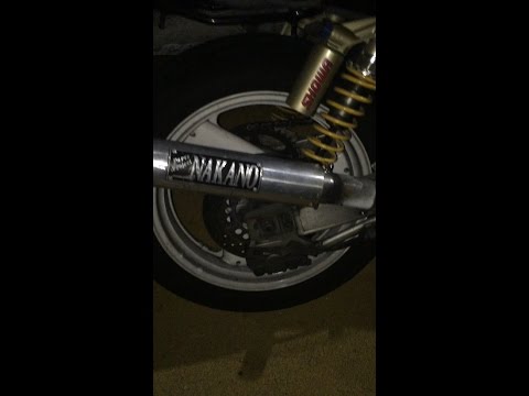 XJR400 ナカノイーレス管 - YouTube