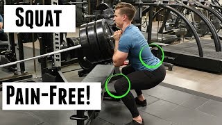 Why you should do a landmine squat - squat variation for Low Back or Knee Pains