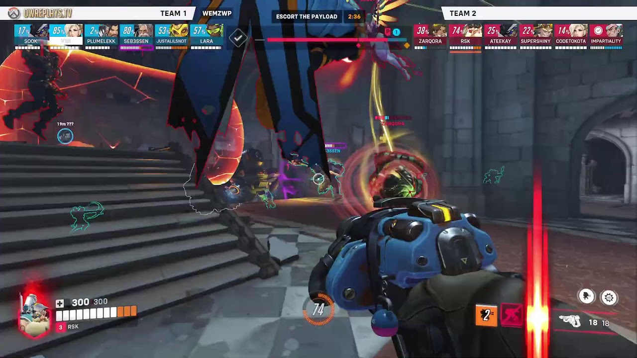 Torbjörn & Junkrat Duo Dominate – 33 Elims on Eichenwalde by RSK — Overwatch 2 Replay WEMZWP