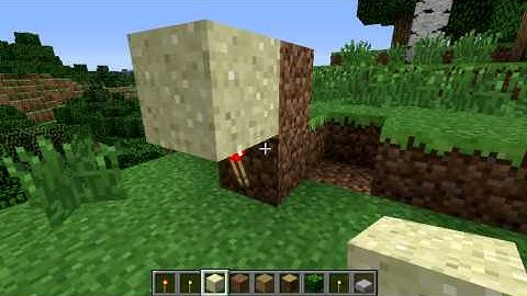 Minecraft: How To|Make Falling Blocks Stay up!