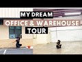 MY NEW OFFICE AND WAREHOUSE TOUR  (EMPTY) // ENTREPRENEUR DAY IN THE LIFE