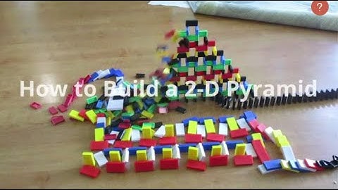 Easy Tutorial: How to build a 2D Domino Pyramid