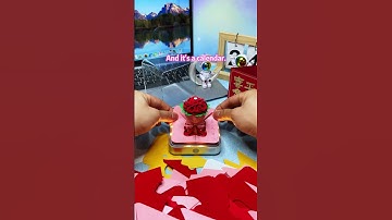 3D hand torn calendar memo pad with hidden roses in it #rose #3d #diy  #gift  #valentinesday