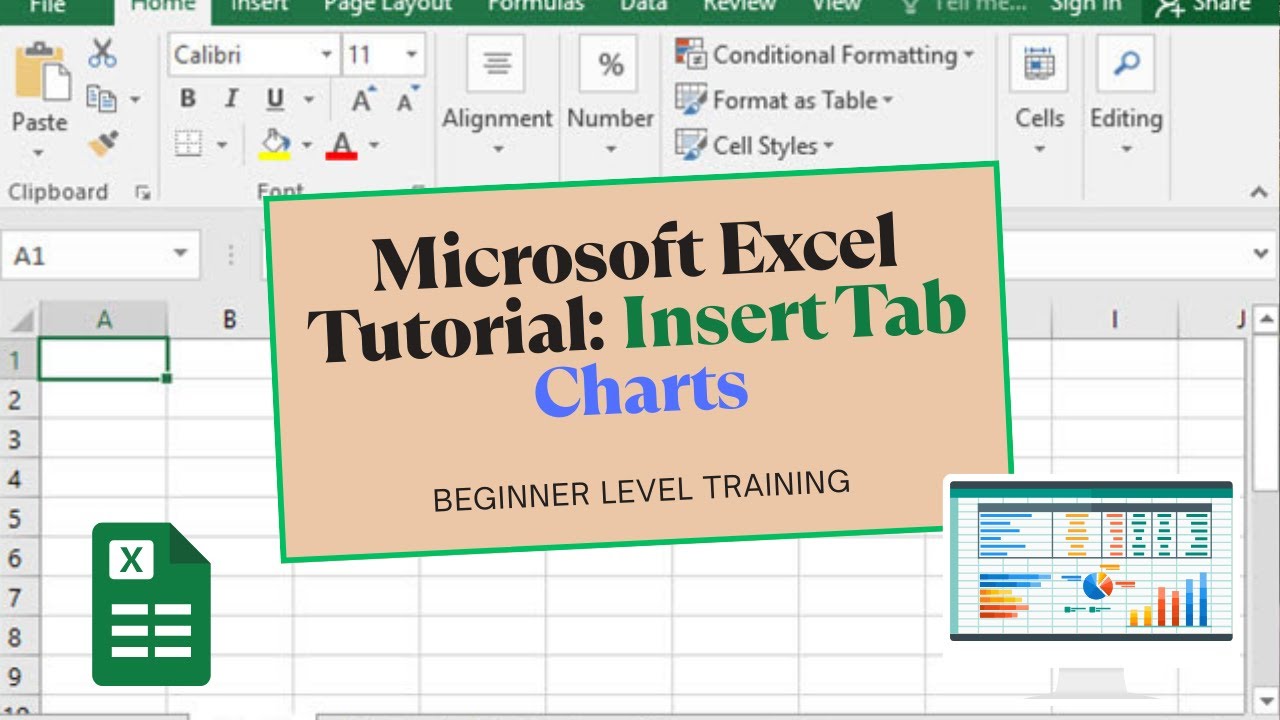 Microsoft Excel Insert Tab Explained | Charts Tutorial