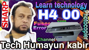 How to solve and reset error code H2 00, H3 00, H4 00, H5 00 Sharp AR- 5516, 5518, 5520, 5522, 5616,