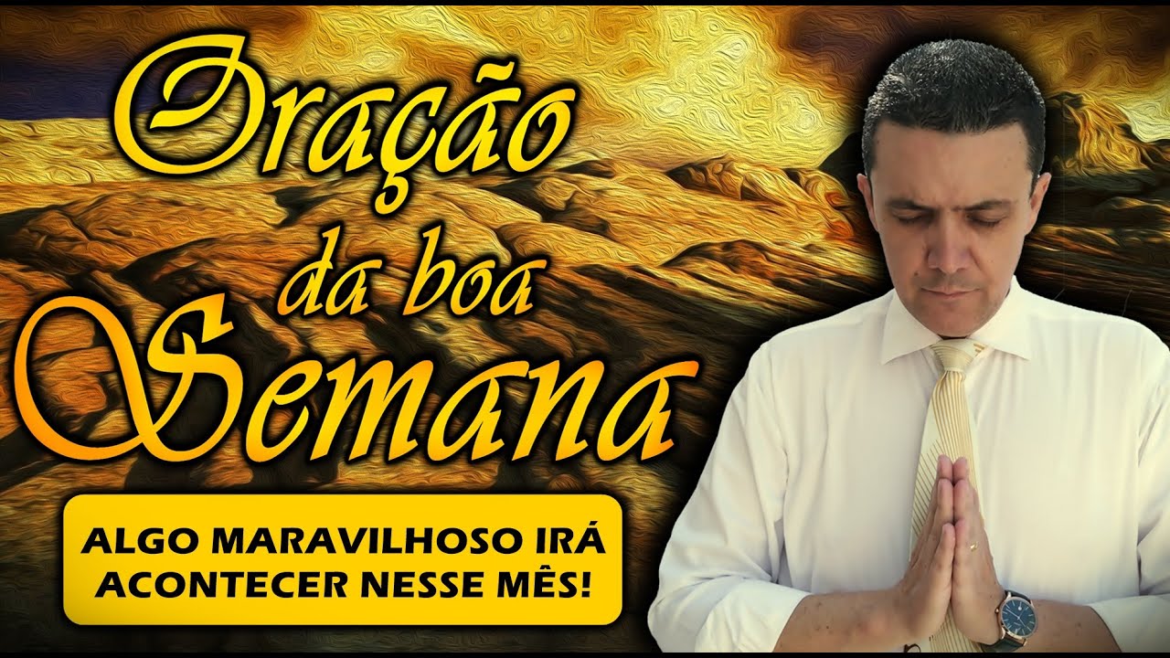 🔴 Oração da Boa Semana com o pastor José Carlos Domingo 1 de Março